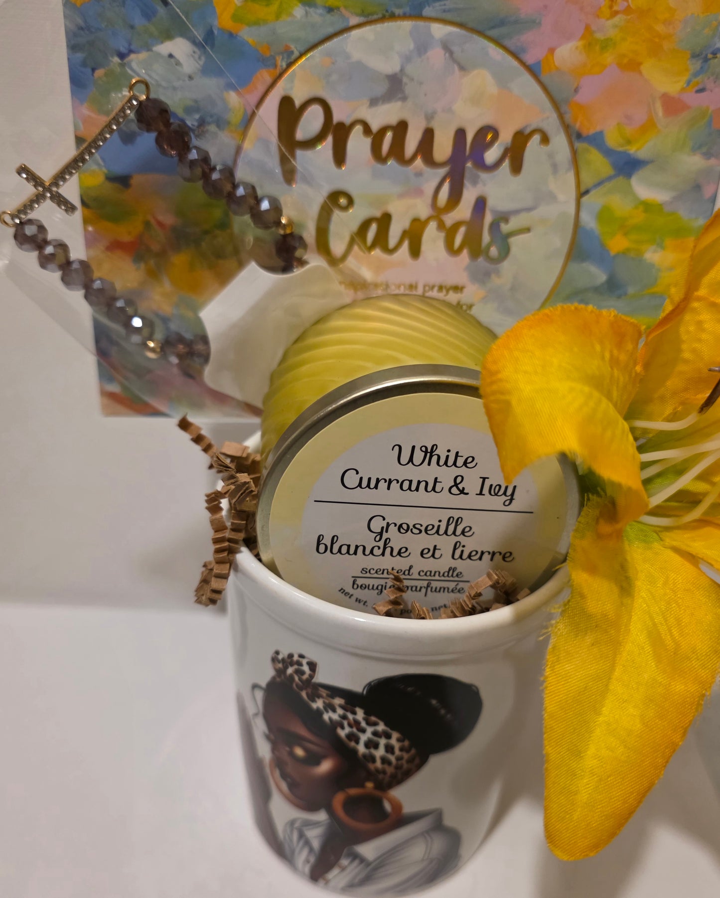 Praying woman mug mini set