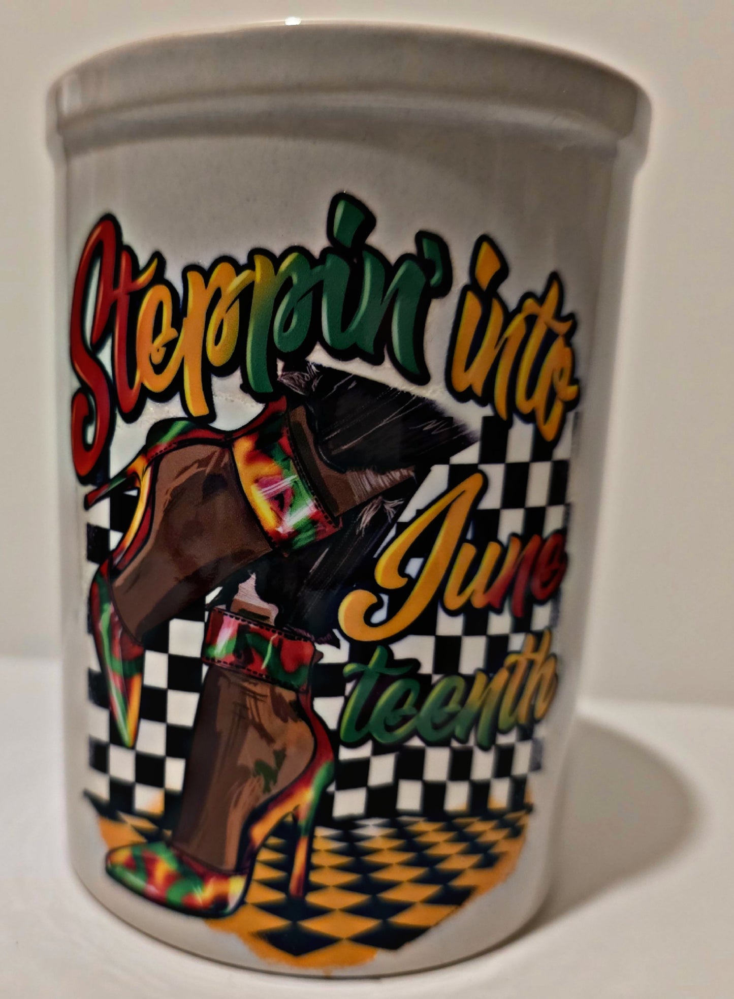 Step into juneteenth mug