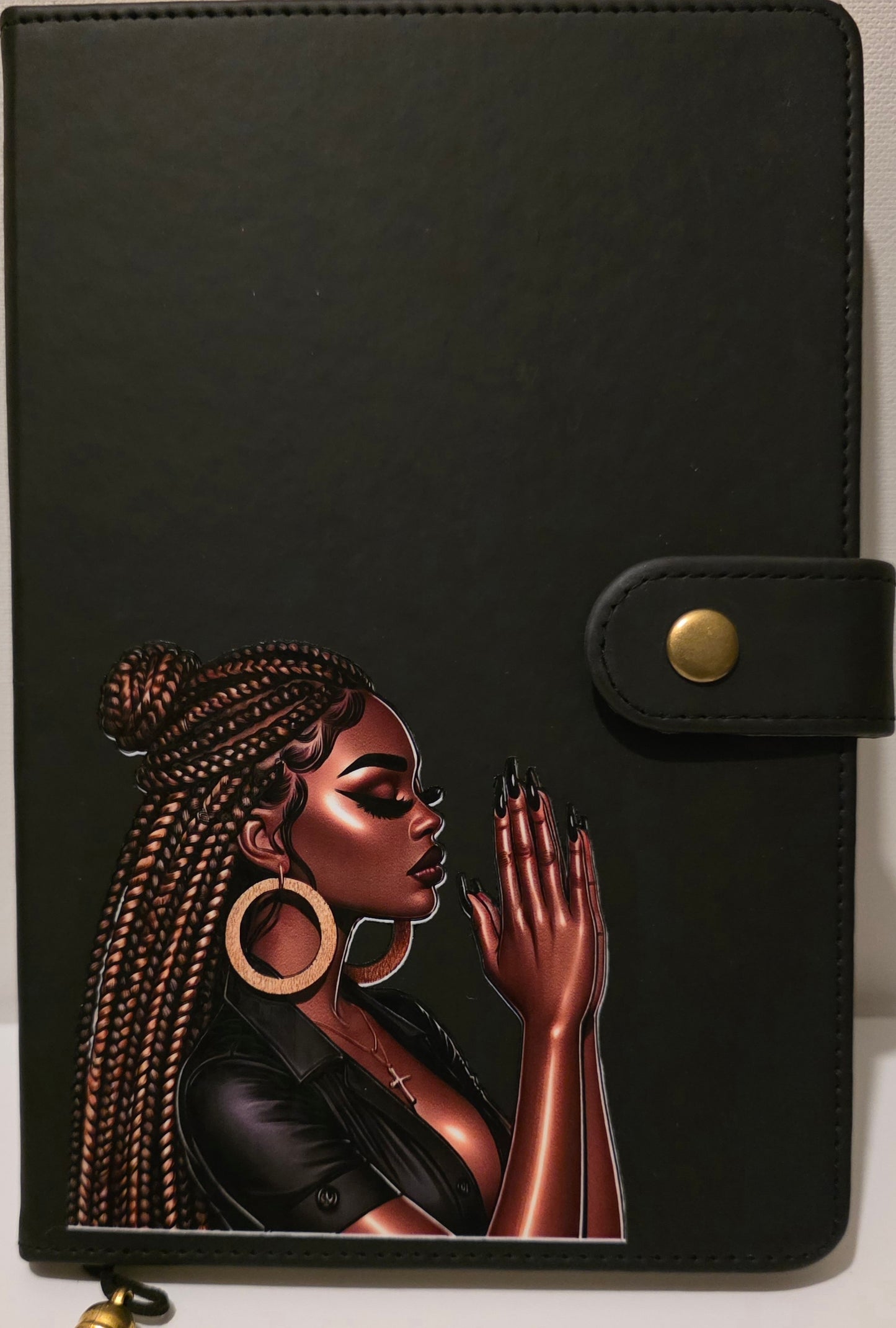 Praying woman lined journal